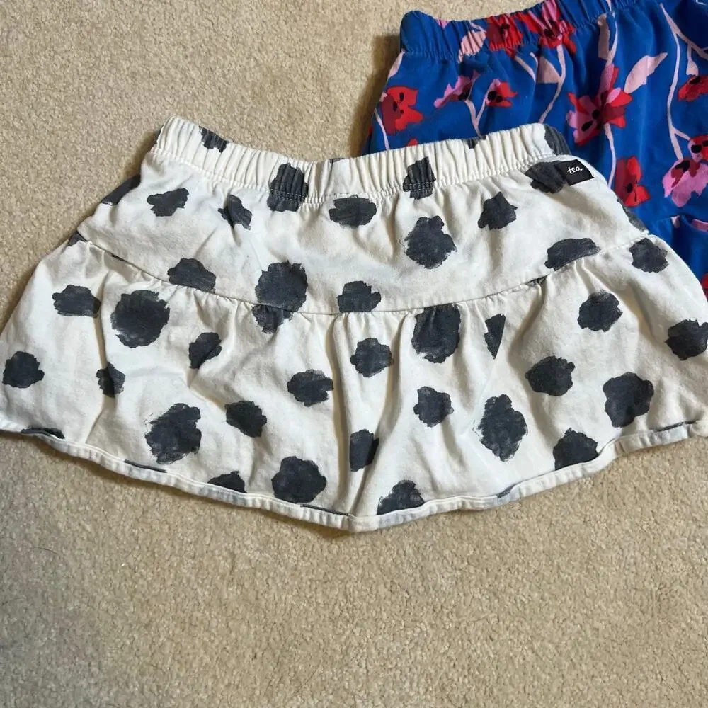 18-24M Tea Collection Bundle Polkadot Skort and Floral Bloomer Shorts